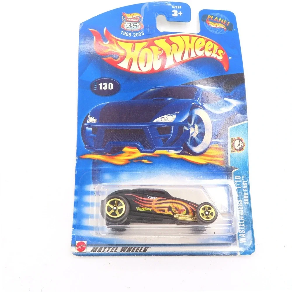 Hot Wheels 2003 Wastelanders Sooo Fast 130 Black Flame Diecast Car 57124